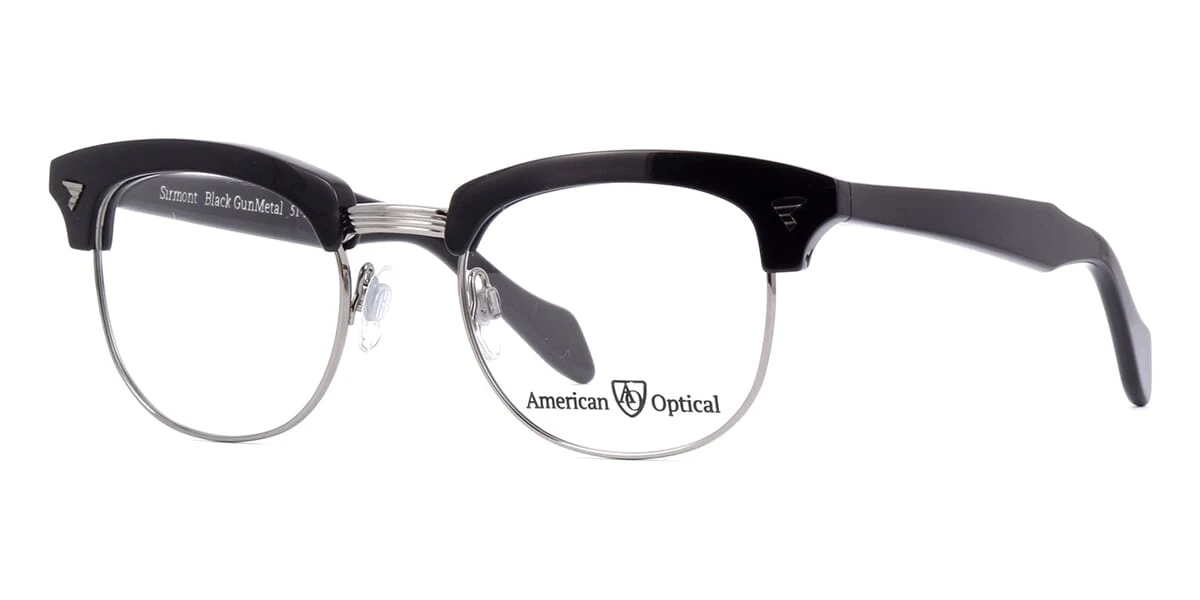 American Optical Sirmont C1 ST FRO Black Gunmetal - As Seen On Malcolm X 3 American Optical Sirmont C1 ST FRO Black Gunmetal - As Seen On Malcolm X